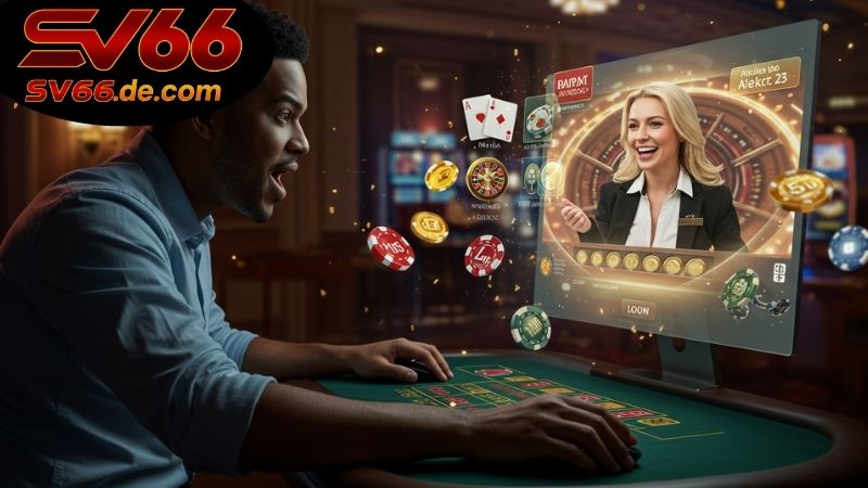 Các trò chơi live dealer casino nổi bật tại SV66
